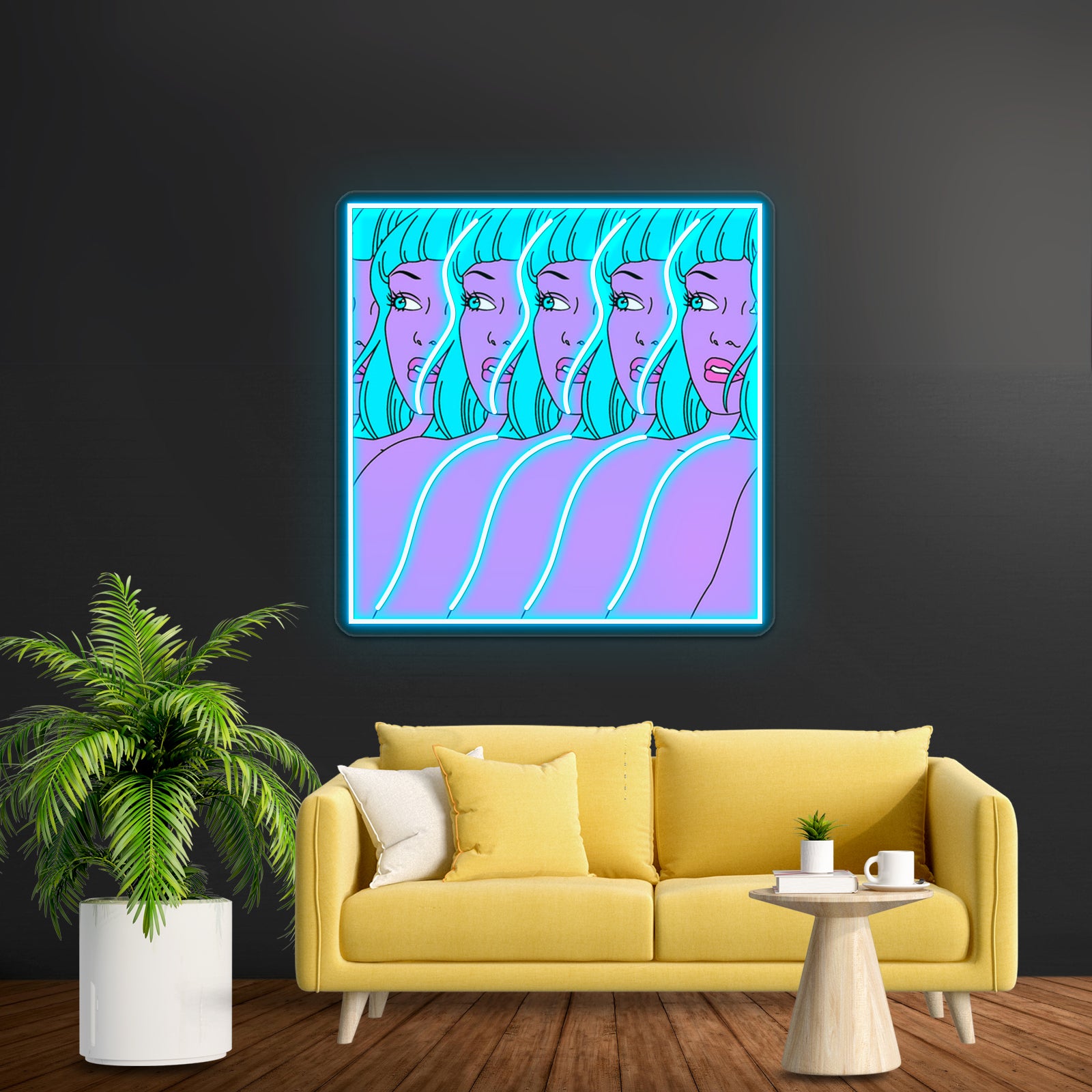 Trippy Girl Pop Artwork Personalized Neon Signs | Shineneon