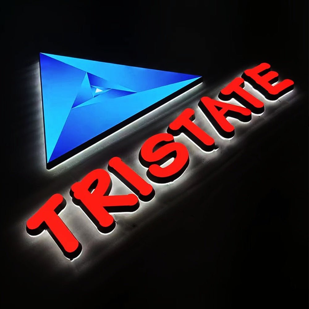 Tristate 3D Frontlit And Backlit Channel Letter Led Light Sign - Shineneon