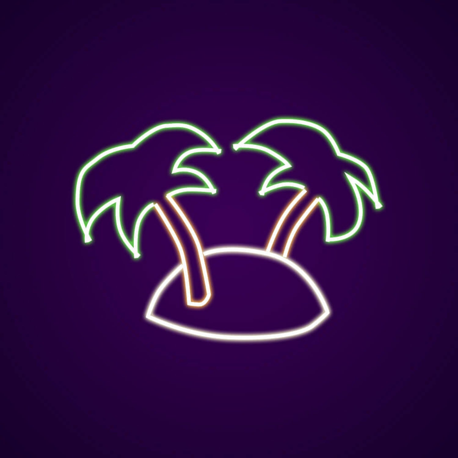 Tropical Island Neon Light Led Neon Signs Wall Art Designed | Shineneon