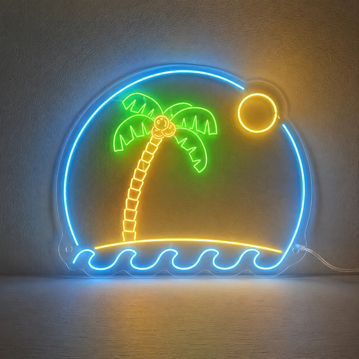 Tropical Palm Beach Neon Sign LED Neon Sign main product image
