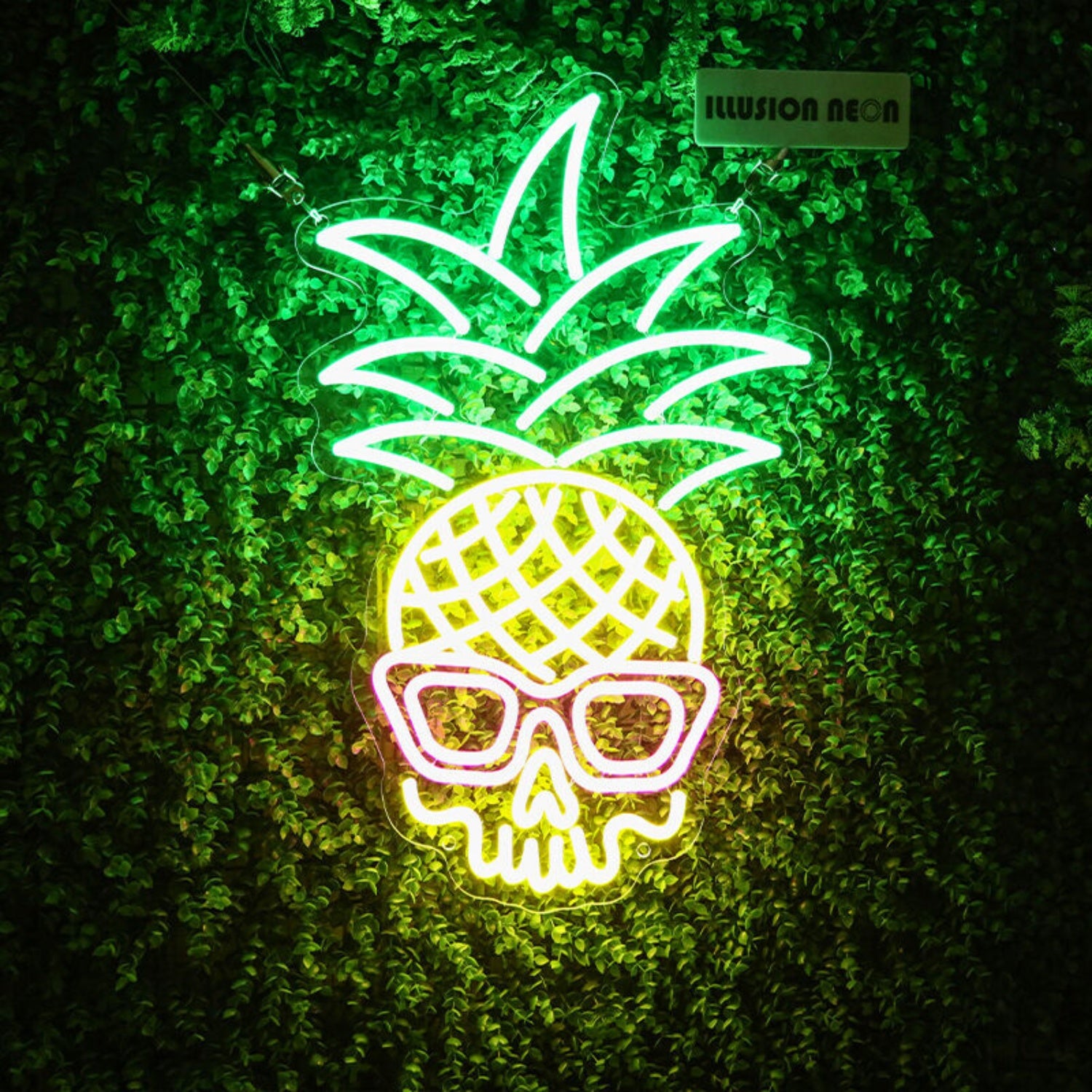 Tropical Pineapple Skull Neon Sign For Unique And Edgy Decor | Shineneon