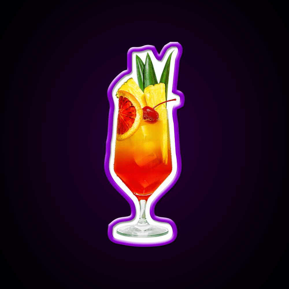 Tropical Sunrise Party Drink Tequila Led Neon Sign Rgb Color - Shineneon