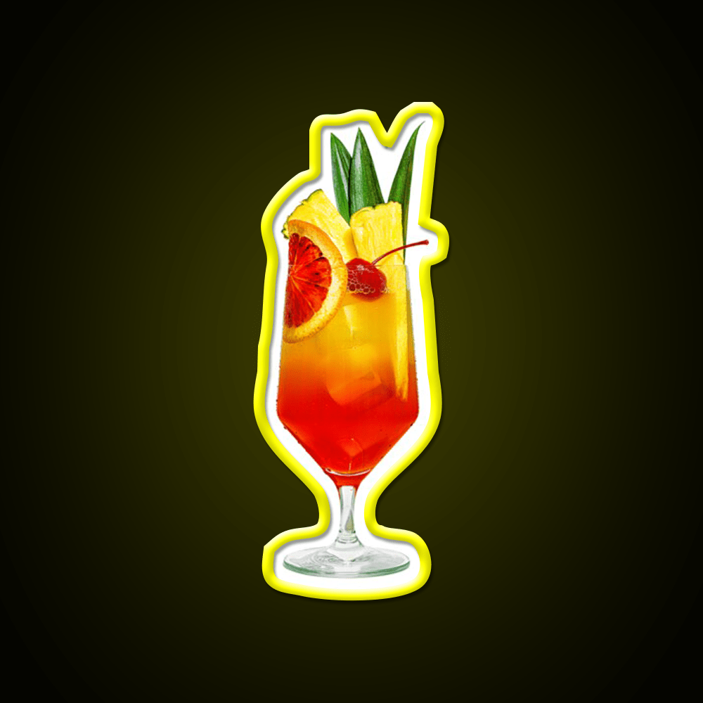 Tropical Sunrise Party Drink Tequila Led Neon Sign Rgb Color - Shineneon