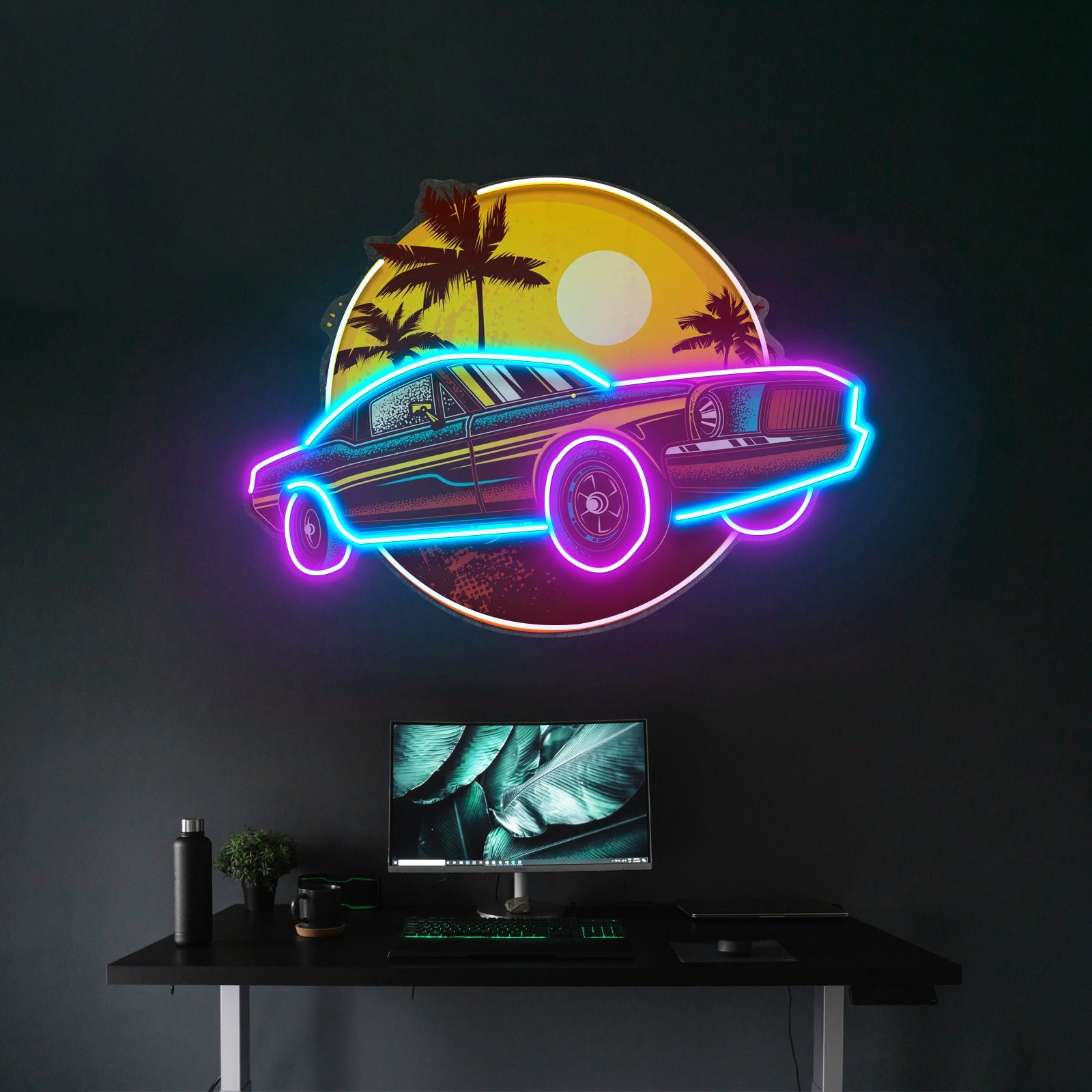Tropical Vintage Car Led Neon Sign Light Custom Led Signs - Shineneon
