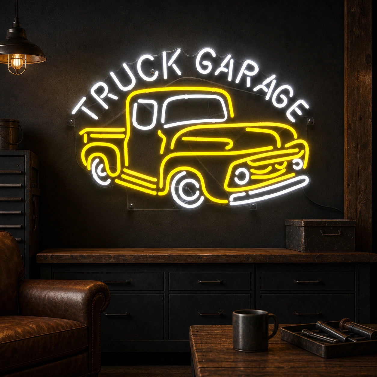Truck Garage Pickup LED Neon Sign high-converting product image