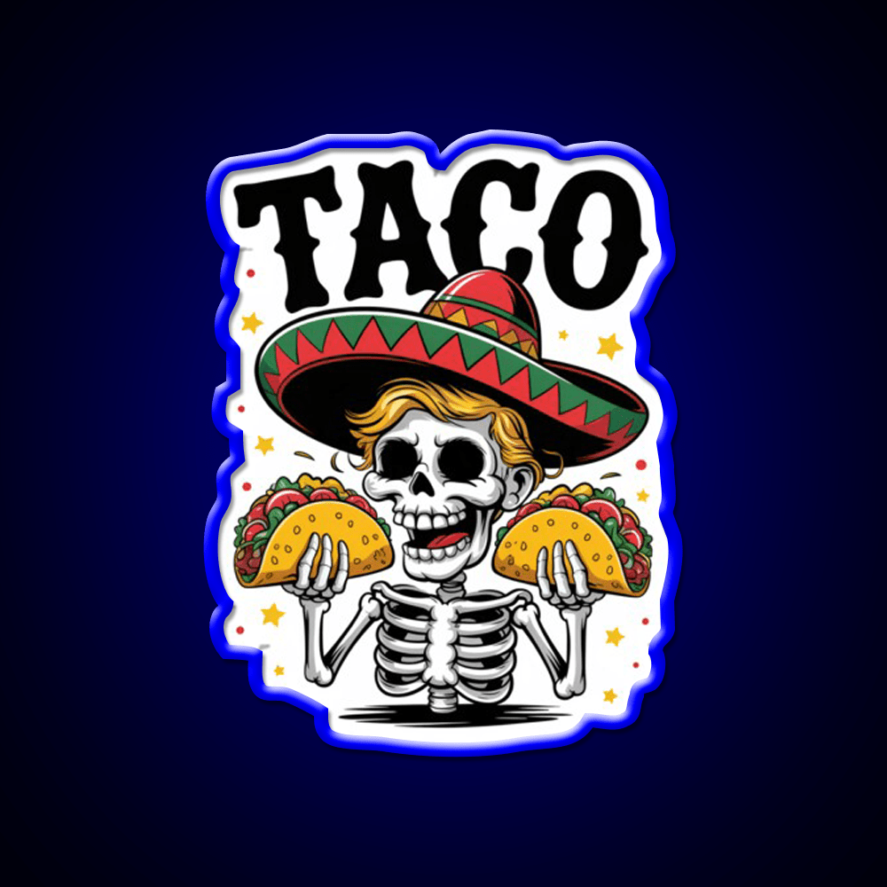 Trump Taco Led Neon Sign Mexican Food Sign Kitchen Sign Rgb Color - Shineneon
