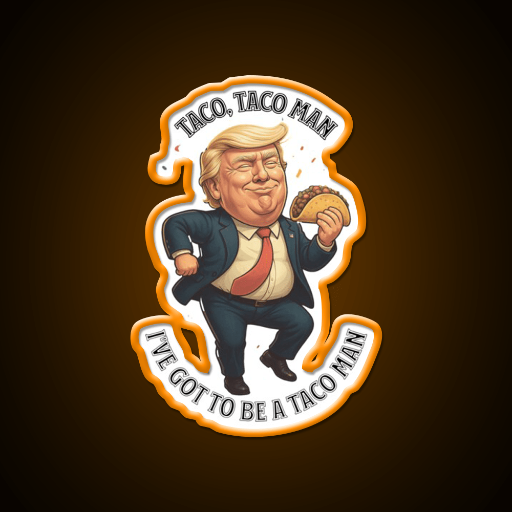 Trump Taco Man Taco Led Neon Sign Mexican Food Sign Rgb Color - Shineneon