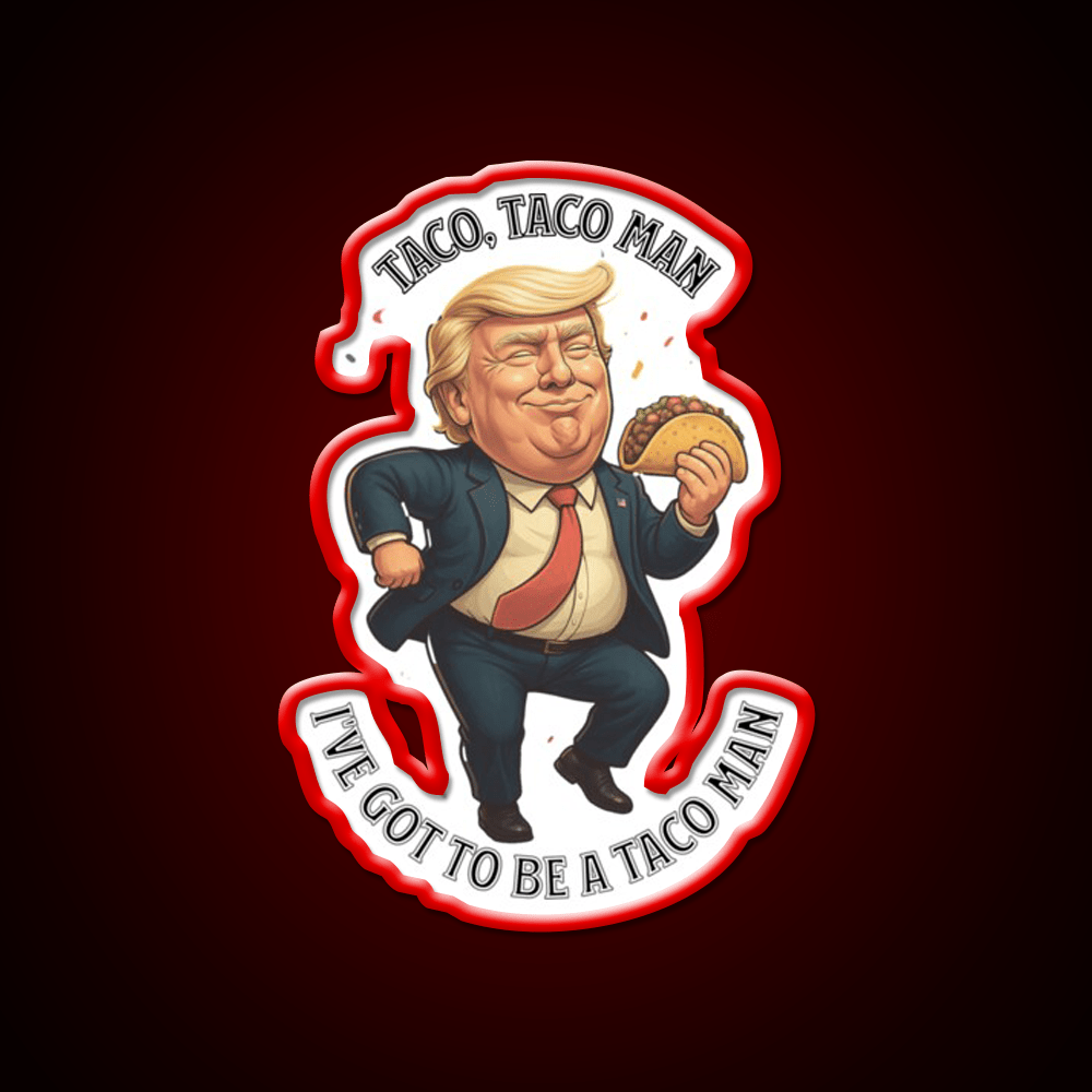 Trump Taco Man Taco Led Neon Sign Mexican Food Sign Rgb Color - Shineneon