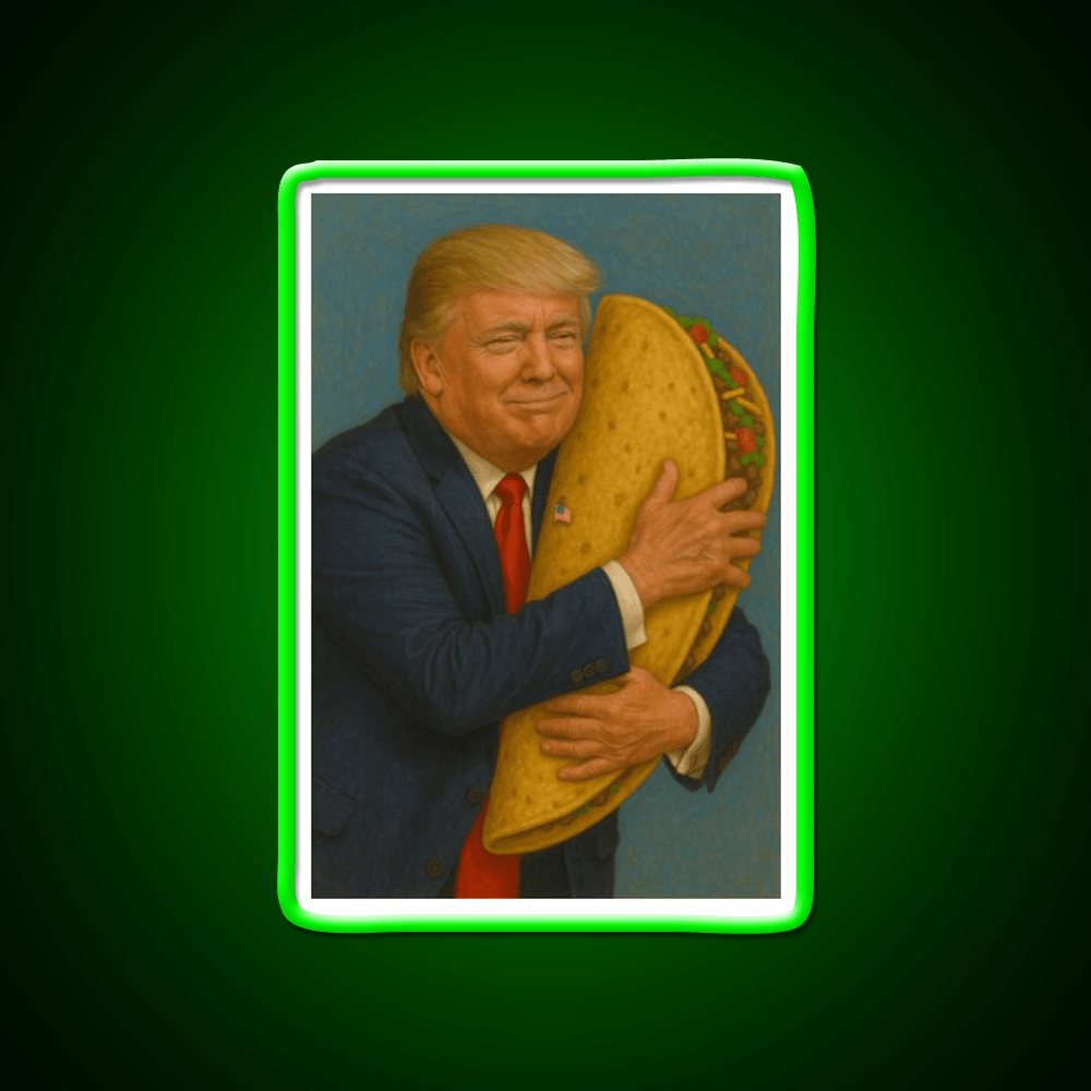 Trump Taco V2 Taco Led Neon Sign Mexican Food Sign Rgb Color - Shineneon