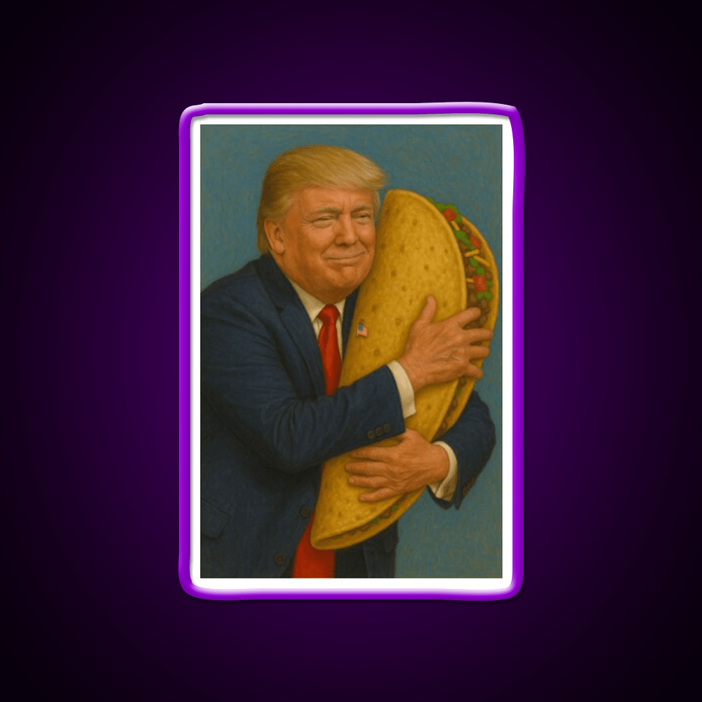 Trump Taco V2 Taco Led Neon Sign Mexican Food Sign Rgb Color - Shineneon