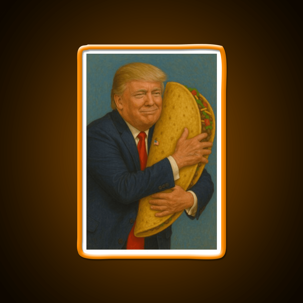 Trump Taco V2 Taco Led Neon Sign Mexican Food Sign Rgb Color - Shineneon