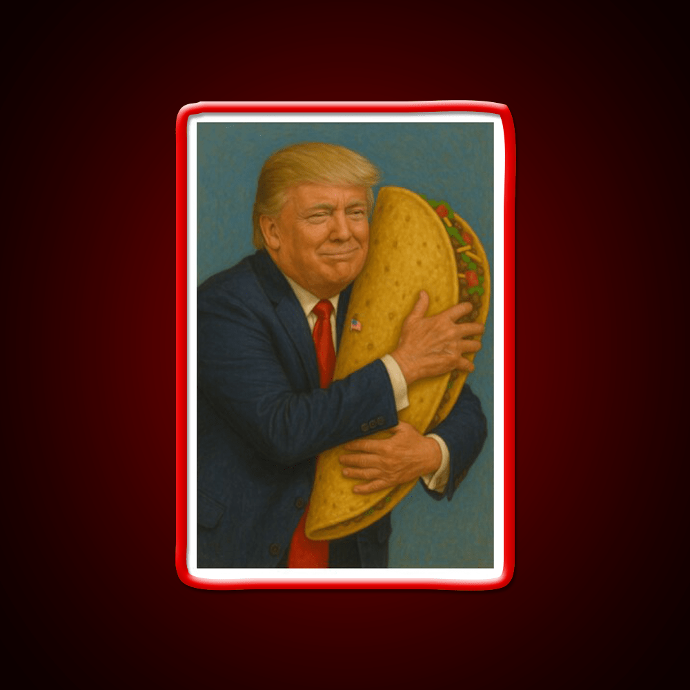 Trump Taco V2 Taco Led Neon Sign Mexican Food Sign Rgb Color - Shineneon