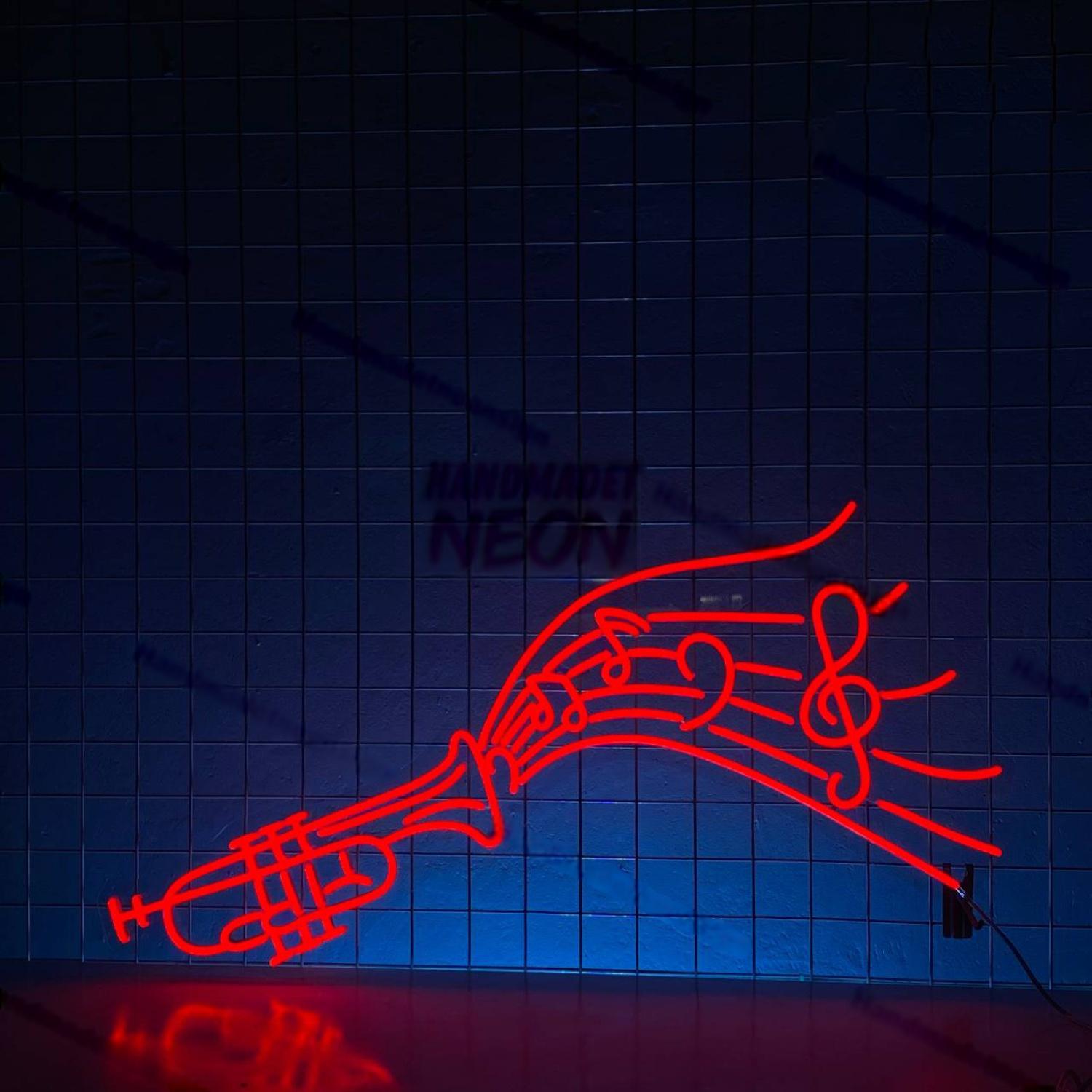 Trumpet Music Flow Led Neon Sign Musical Instrument | Shineneon