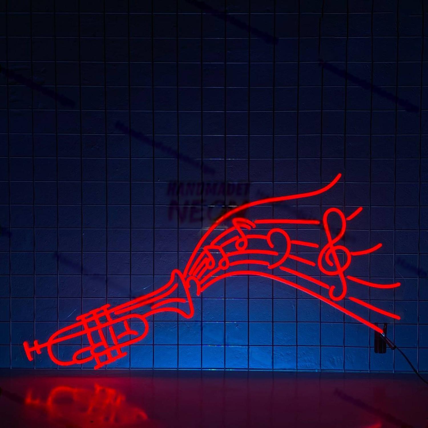 Trumpet Music Flow Led Neon Sign Musical Instrument | Shineneon