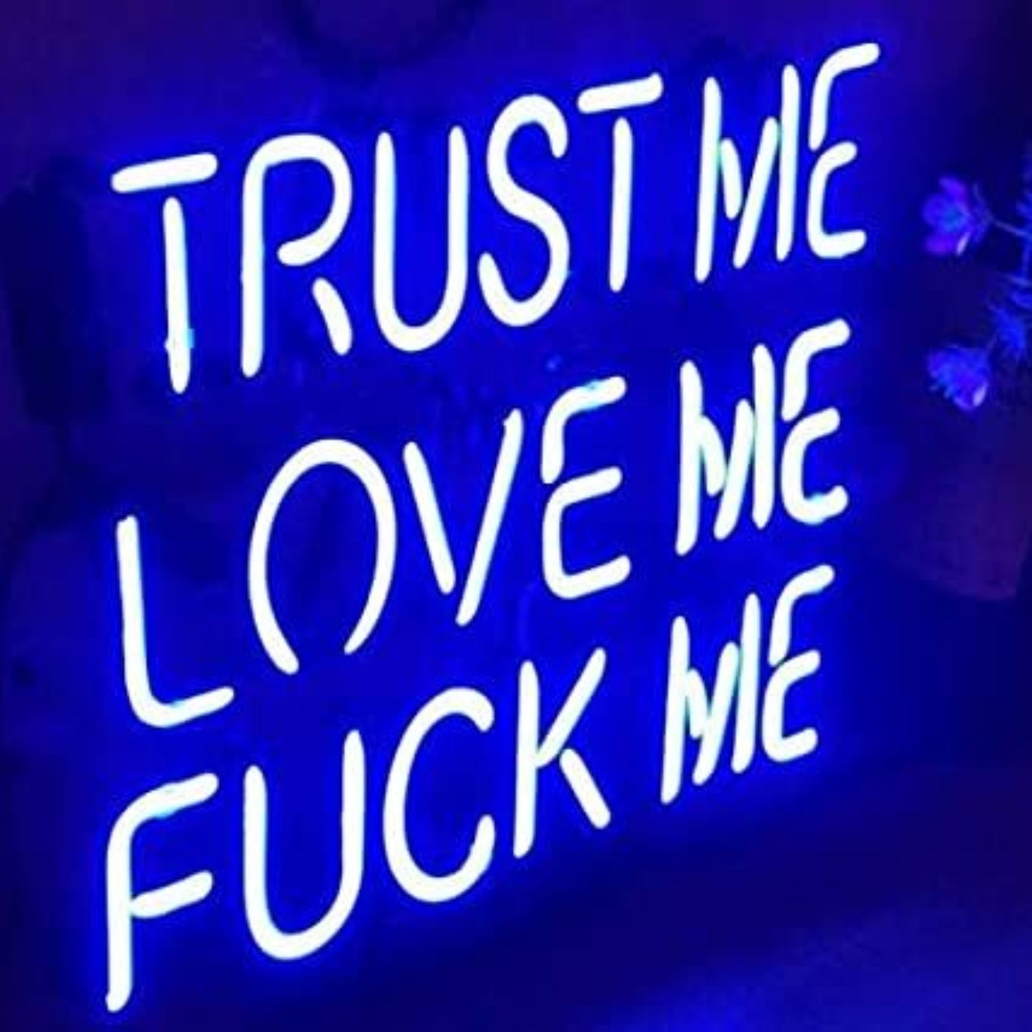 Trust Me Love Me Fck Me Acrylic Board Neon Sign | Shineneon