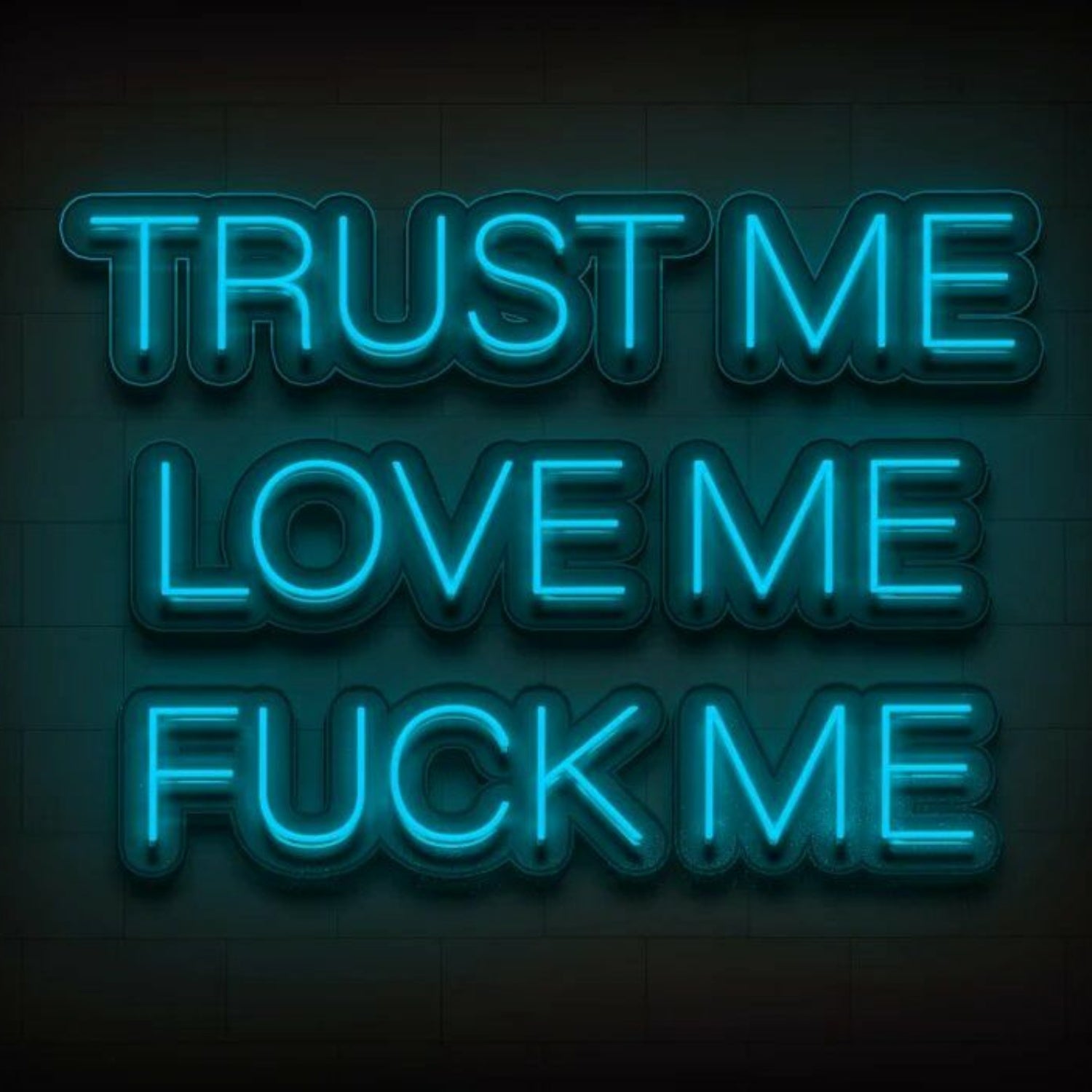 Trust Me Love Me Fck Me Neon Sign For Wall Decor | Shineneon