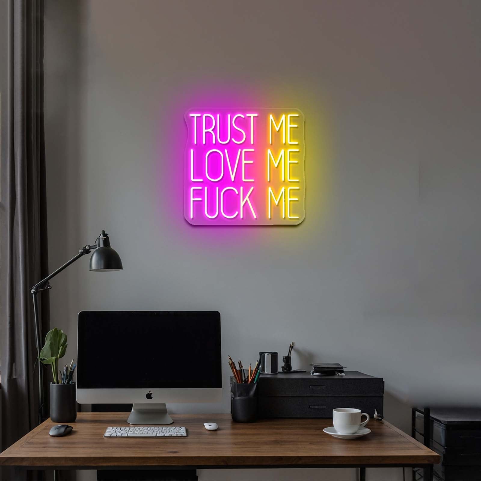 Trust Me Love Me Fuck Me Neon Sign For Room Neon Led Lights - Shineneon