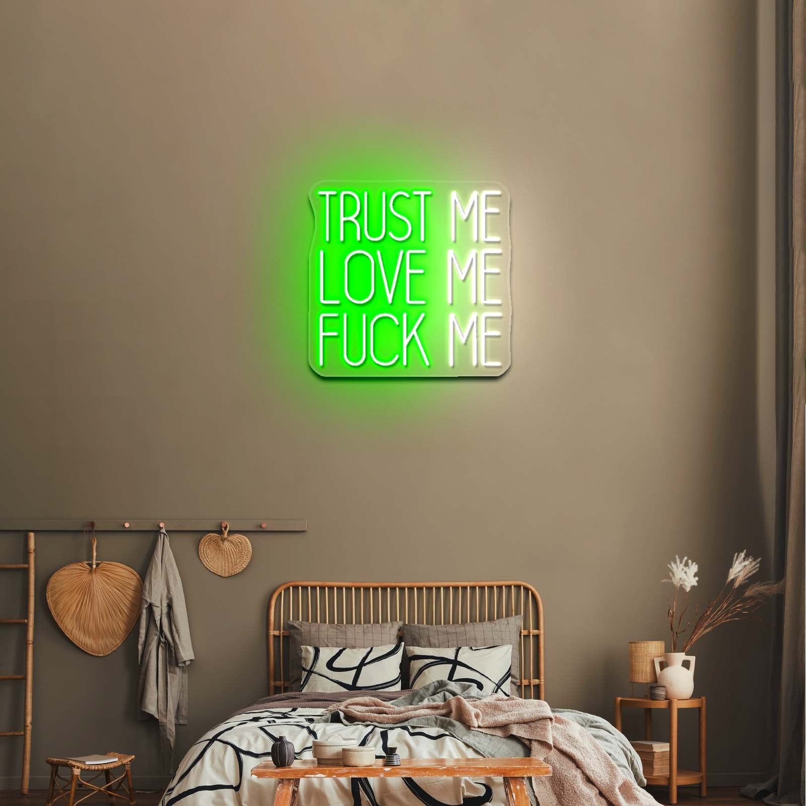 Vibrant Noel Gloves Christmas Led Neon Acrylic Artwork For Sale