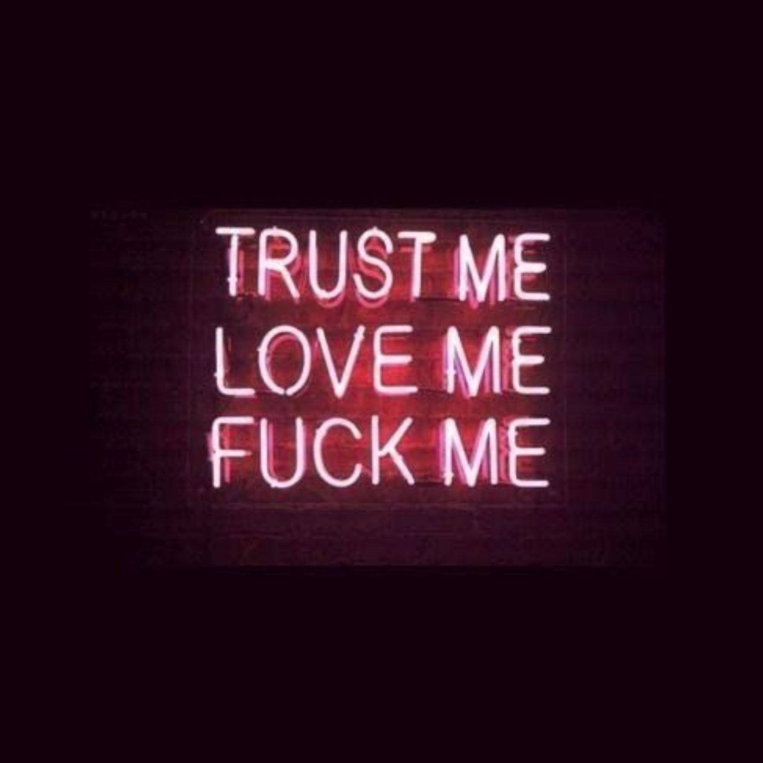 Trust Me Love Me Fvck Me Neon Sign Light Decorated Acrylic | Shineneon