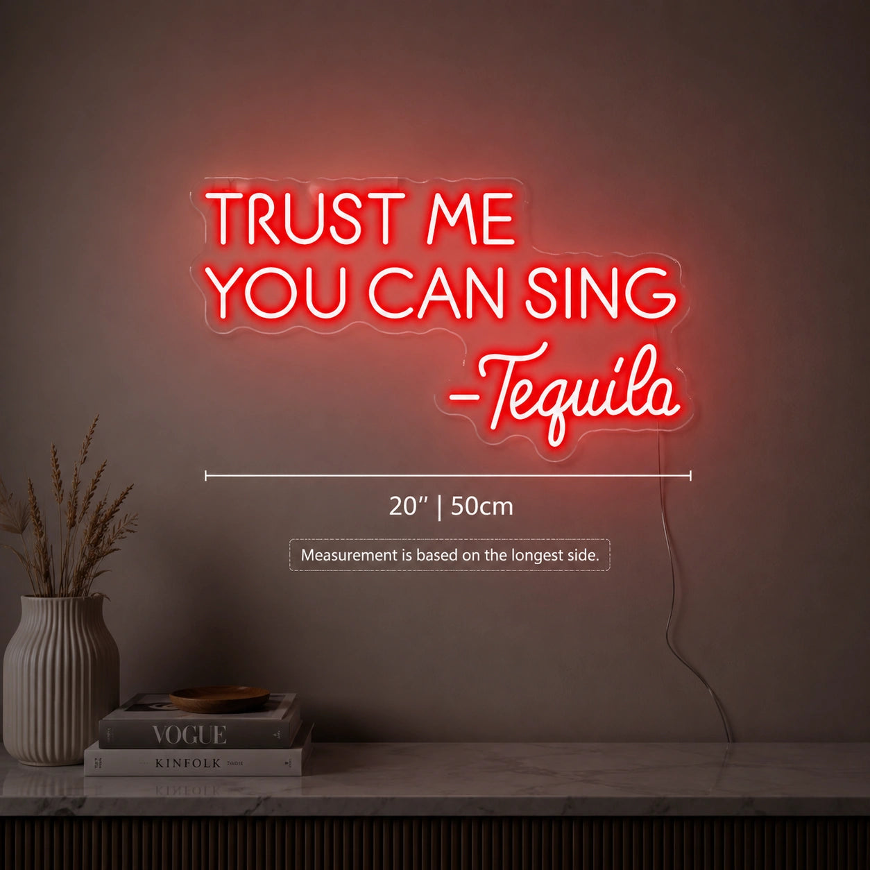Trust Me Tequila Neon Sign LED Neon Sign size image