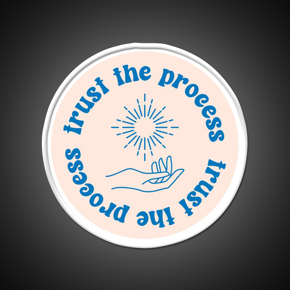 Trust The Process Cafe Led Neon Sign Espresso Bar Art Rgb Color