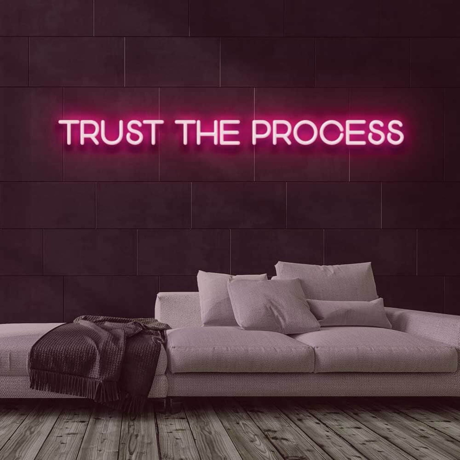 Trust The Process Led Neon Sign For Motivational | Shineneon