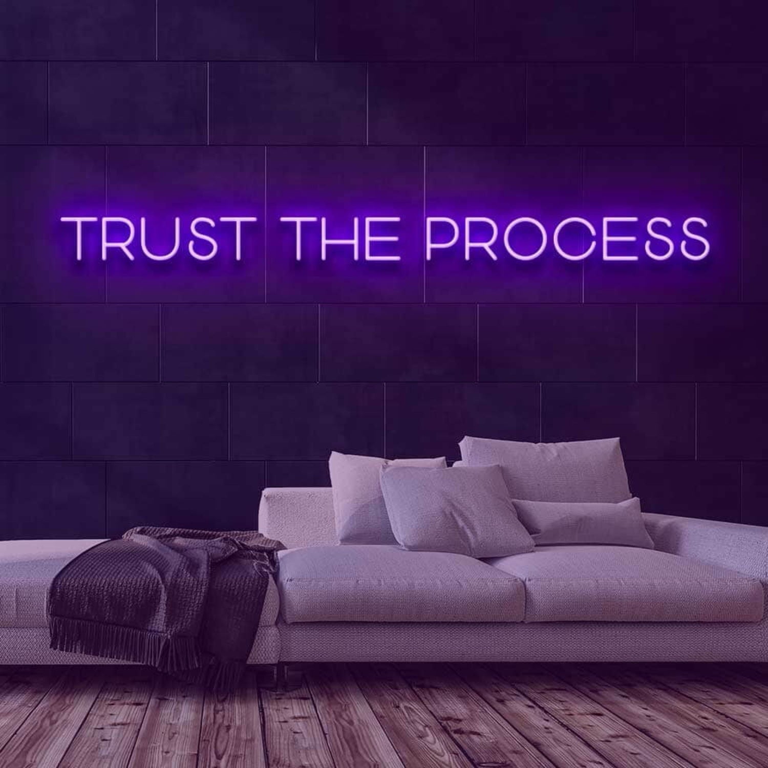 Trust The Process Led Neon Sign For Motivational | Shineneon