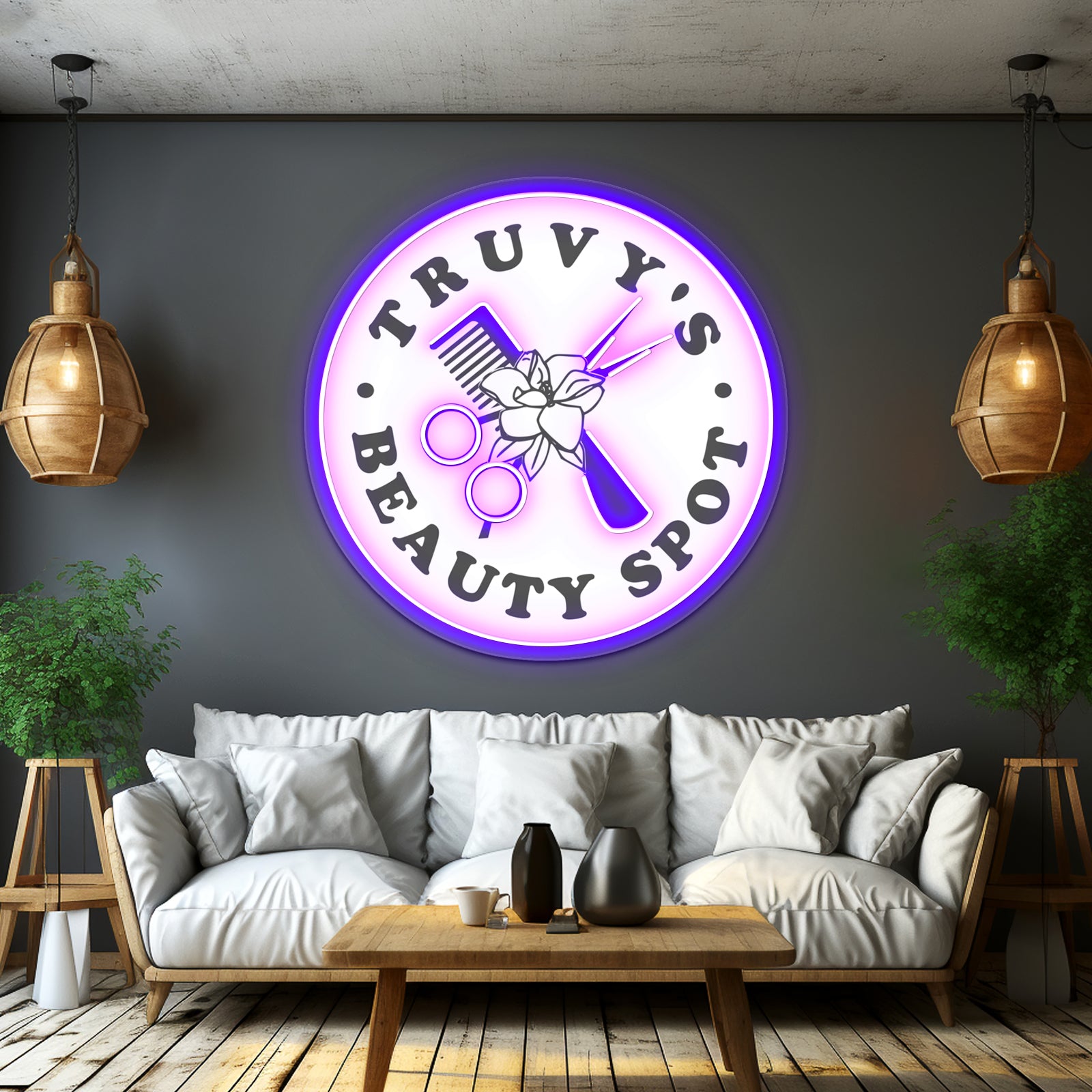 Truvys Beauty Spot Artwork Personalized Neon Signs | Shineneon