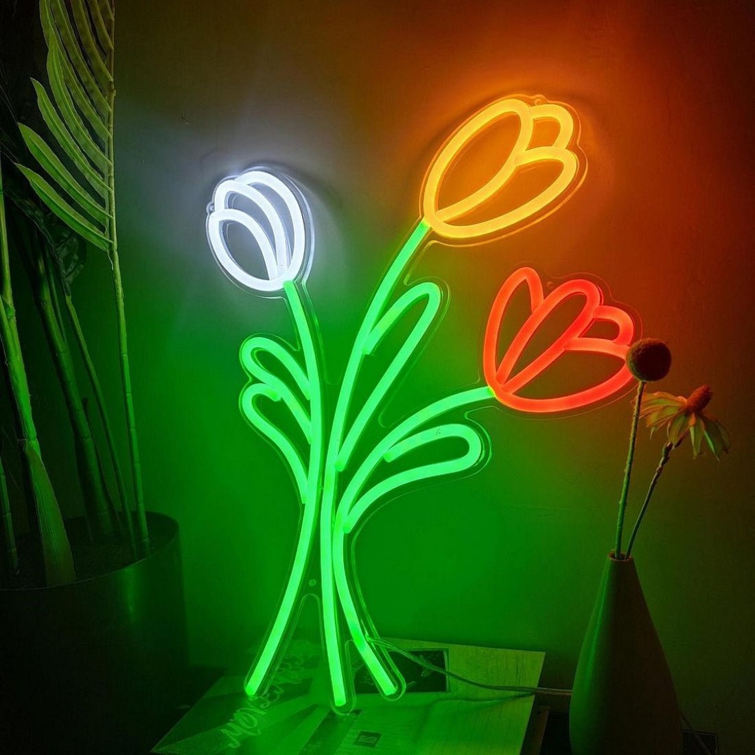 Tulip Flowers Led Sign Business Neon Sign - Shineneon