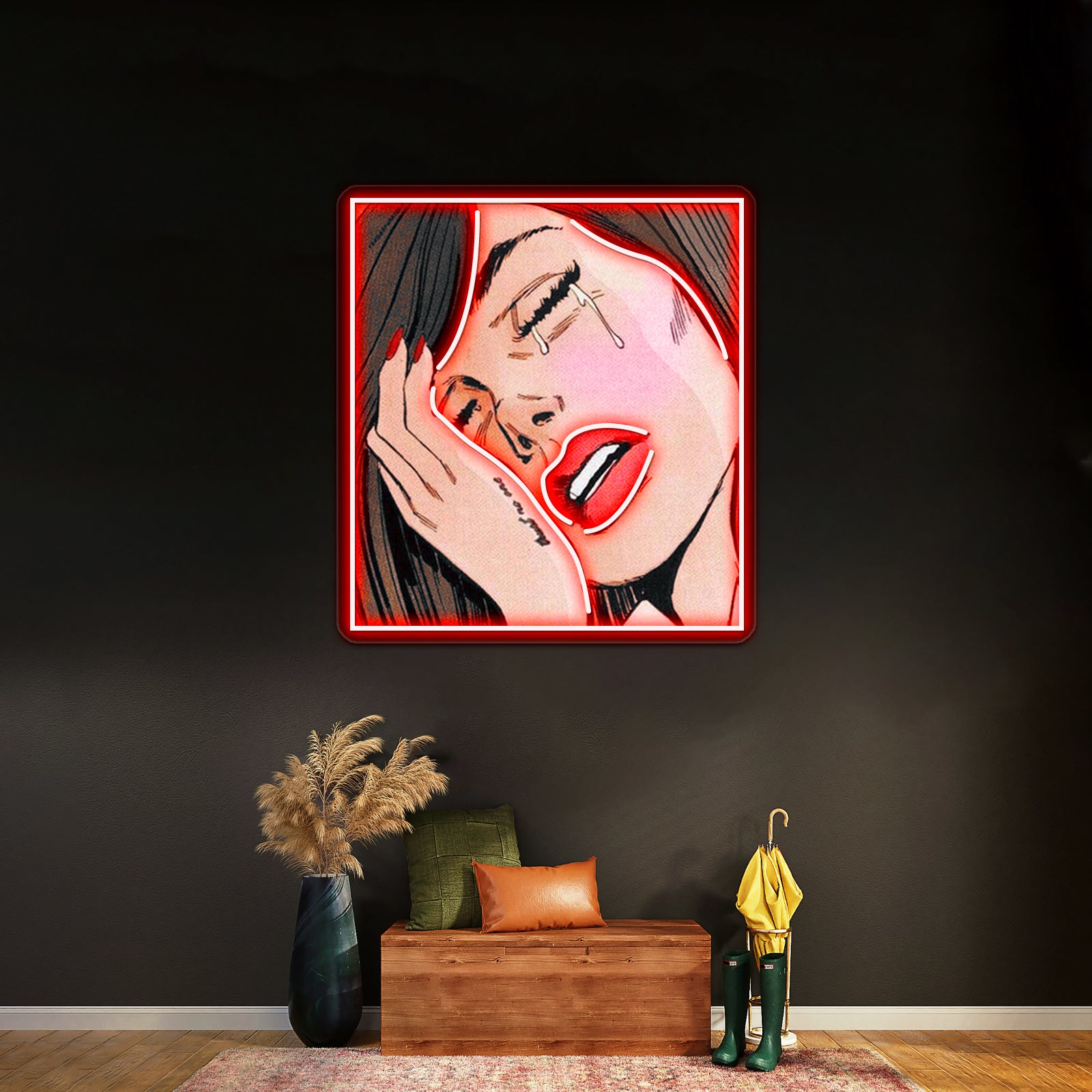 Tumblr Vintage Comic Book Woman Artwork Personalized Neon Signs | Shineneon