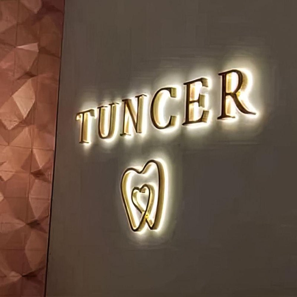 Tuncer 3D Backlit Letters Business Metal Led Sign - Shineneon