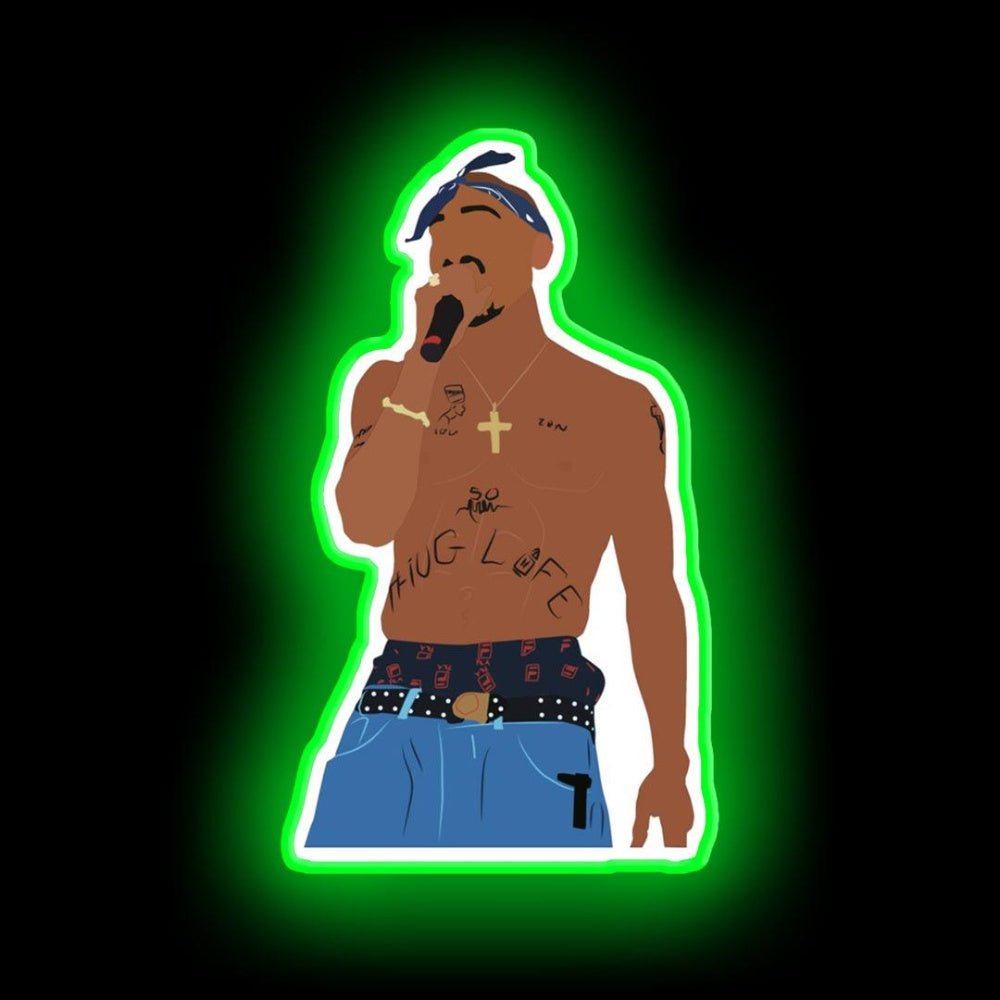Tupac Rapper Thug Life Neon Sign - Shineneon