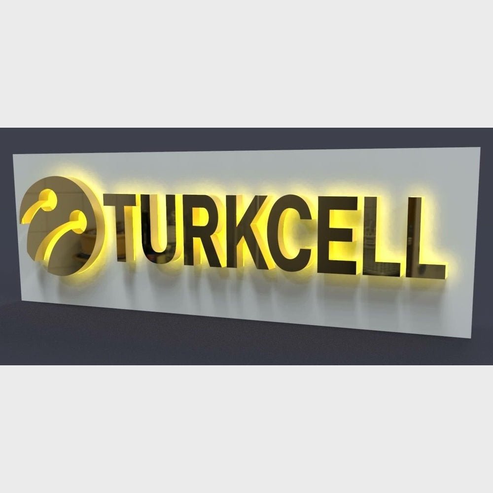 Turkcell 3D Backlit Channel Letters Led Light Sign - Shineneon