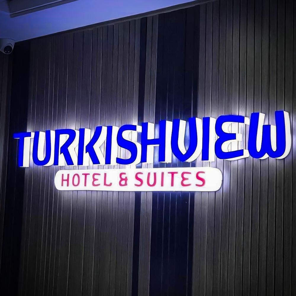 Turkishview Hotel And Suites 3D Fulllit Acrylic Led Letters Sign