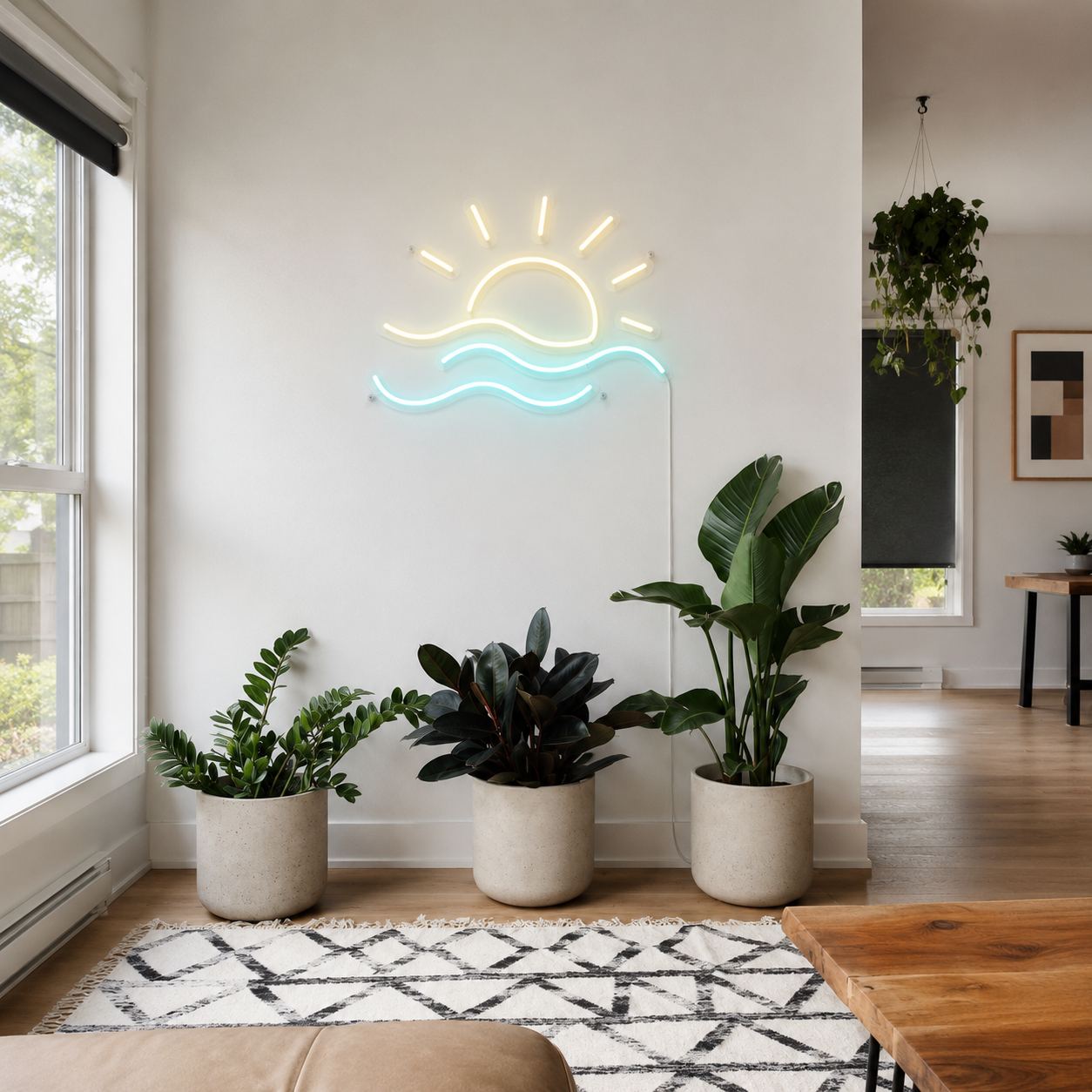 Turquoise Living Room Wall Art LED Neon Sign main product image