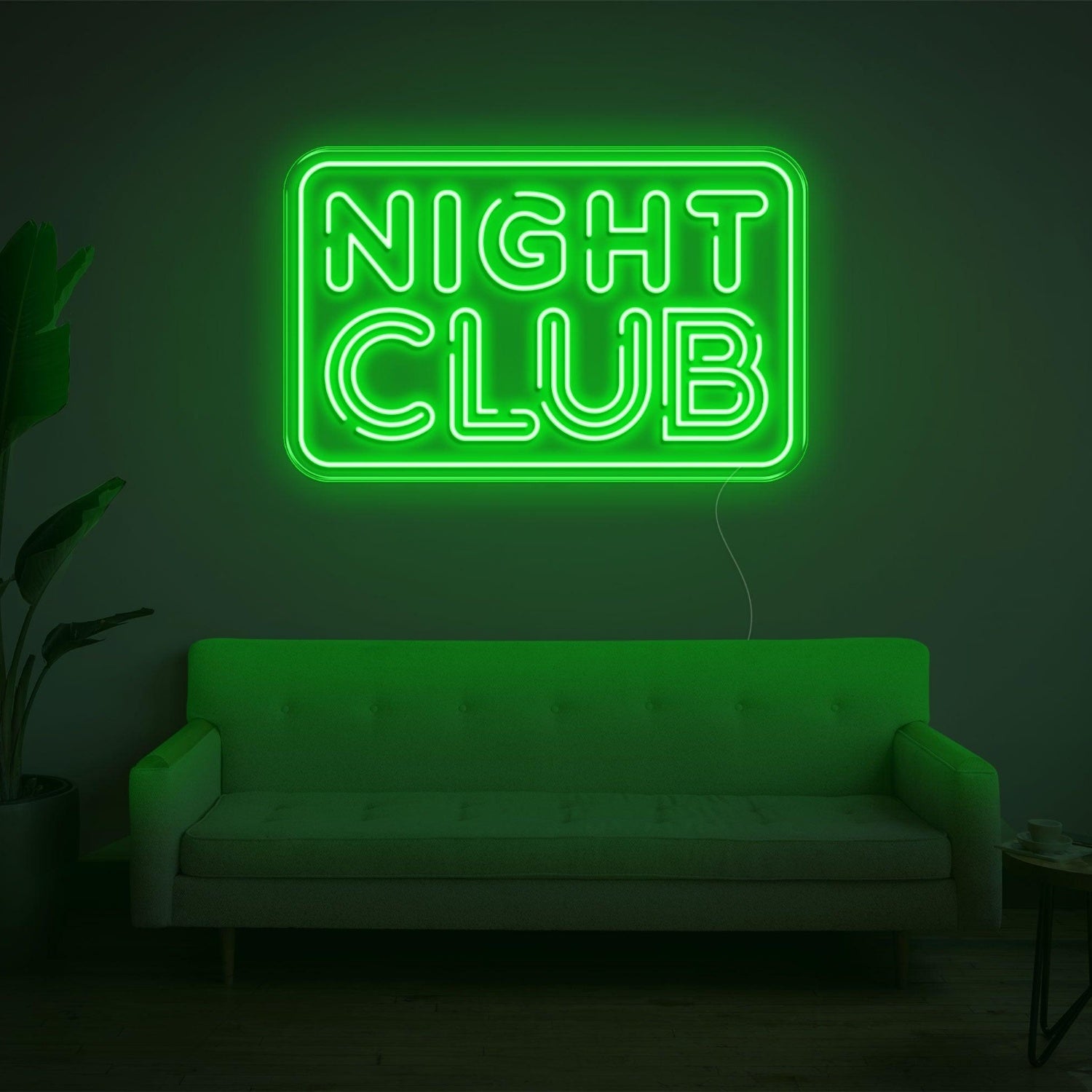 Turquoise Night Club Led Neon Sign For Retro-Themed Parties And Lounge Decor | Shineneon