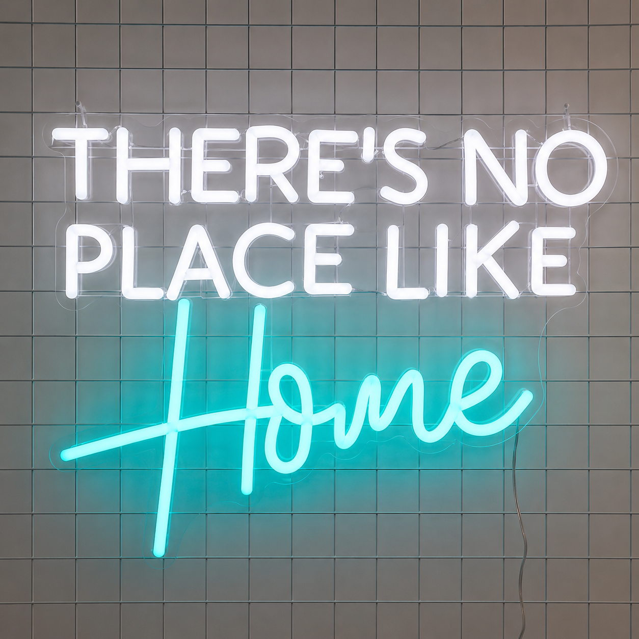 Turquoise Place Like Wall Decor LED Neon Sign main product image