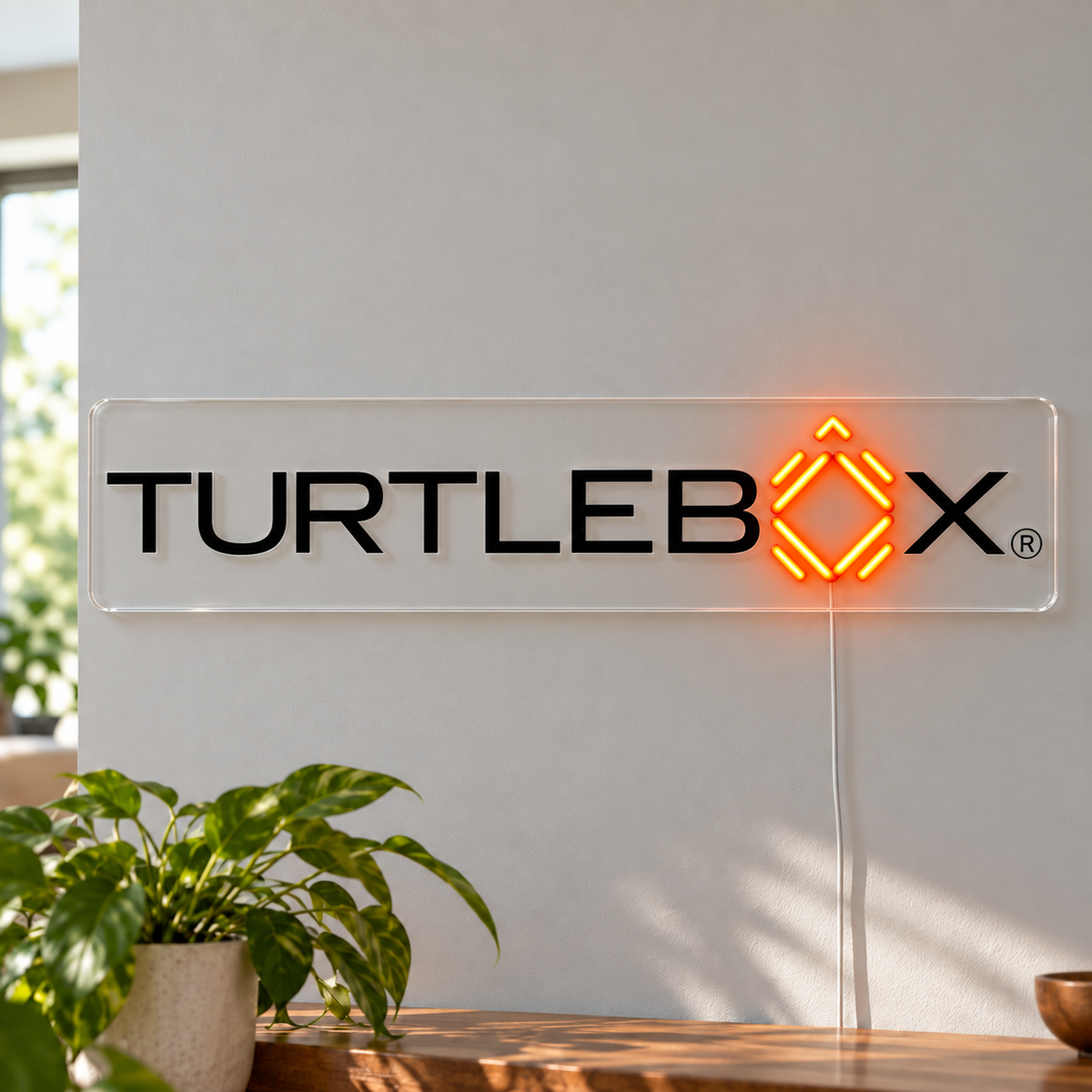 Lizzi's Custom LED Neon Sign - TURTLEBX 19inch