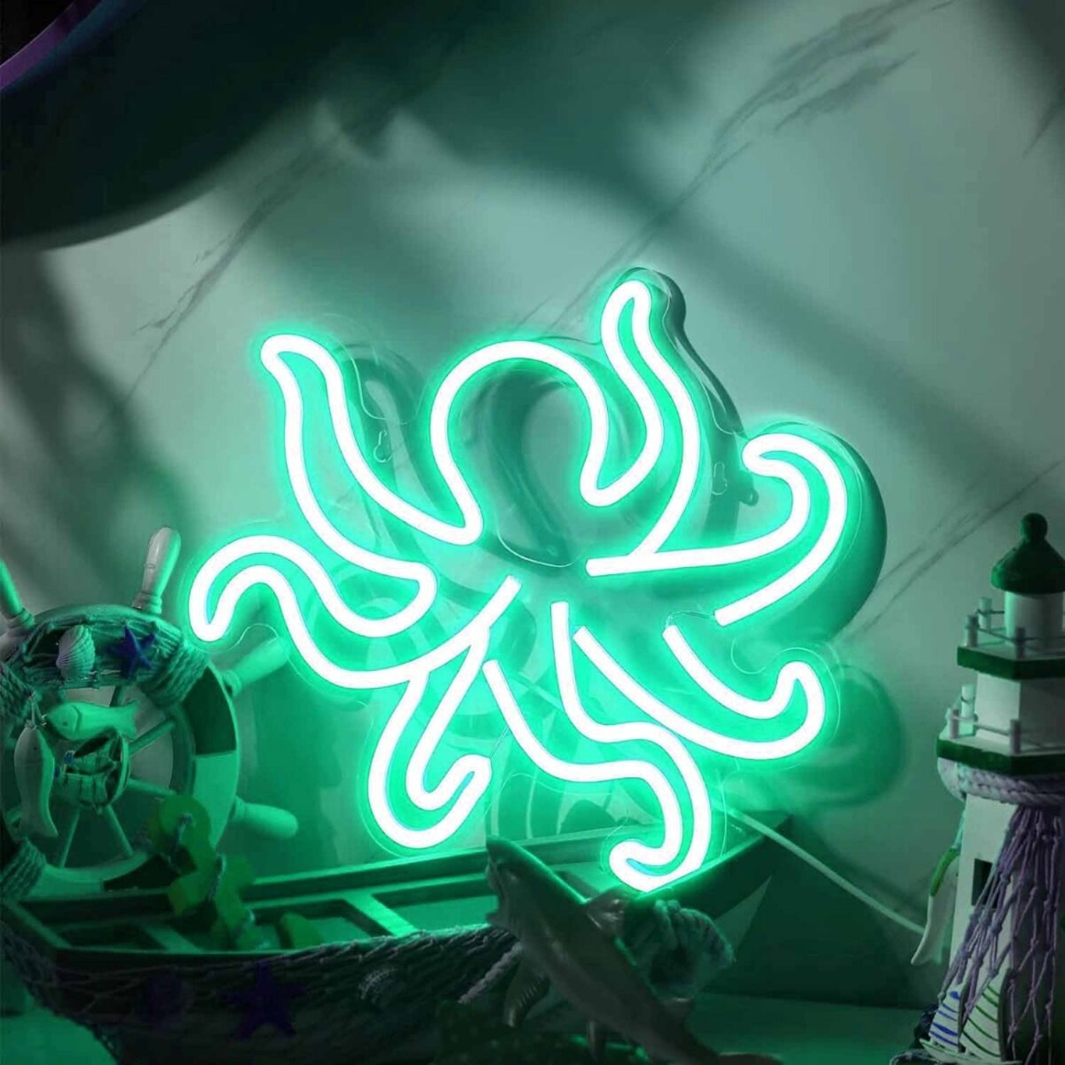 Tusked Five-Claw Octopus Led Neon Sign | Shineneon