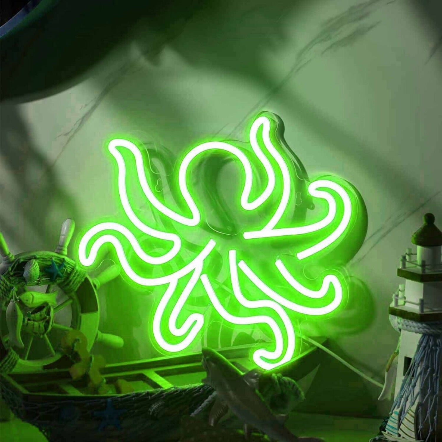 Tusked Five - Claw Octopus Led Neon Sign - Shineneon