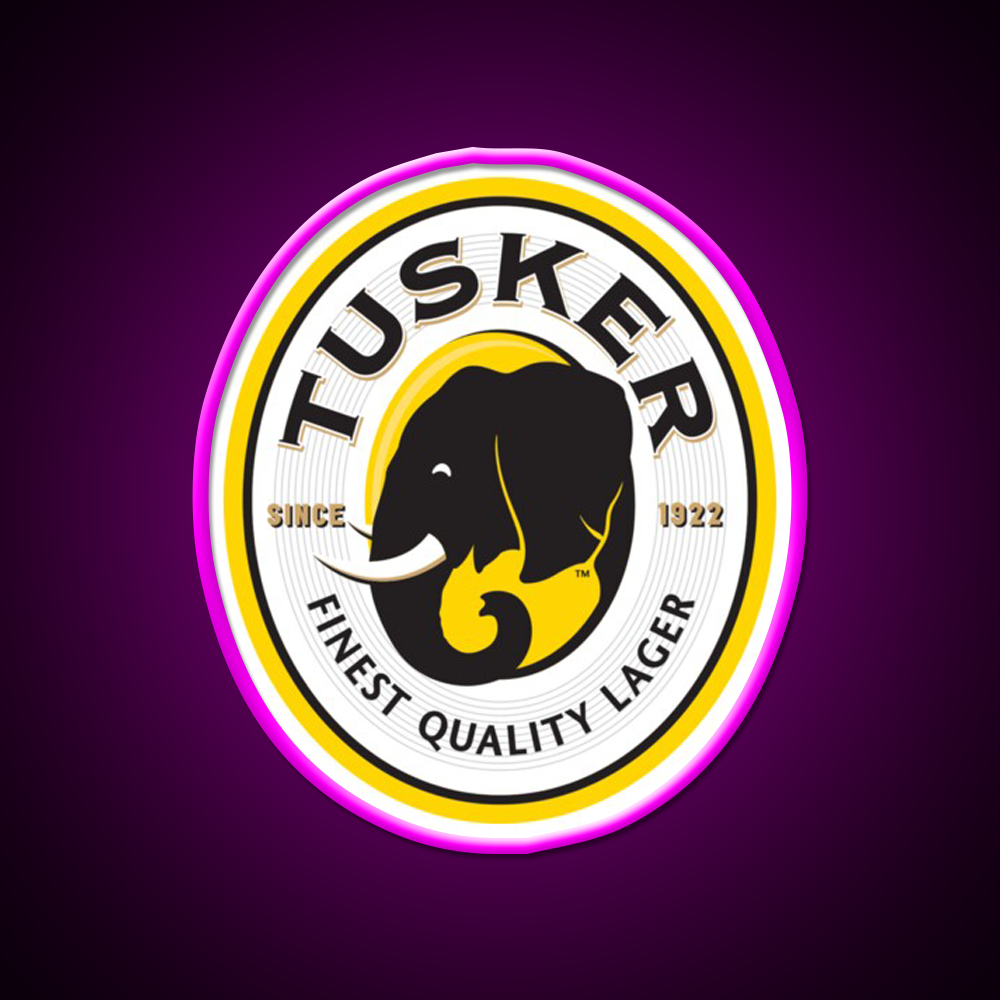 Tusker Beer Bar Decor Led Neon Sign Business Neon Sign Rgb Color - Neon sign mounted on wall in room