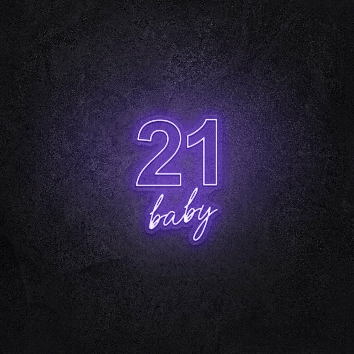 Twenty One Baby Led Neon Sign | Shineneon