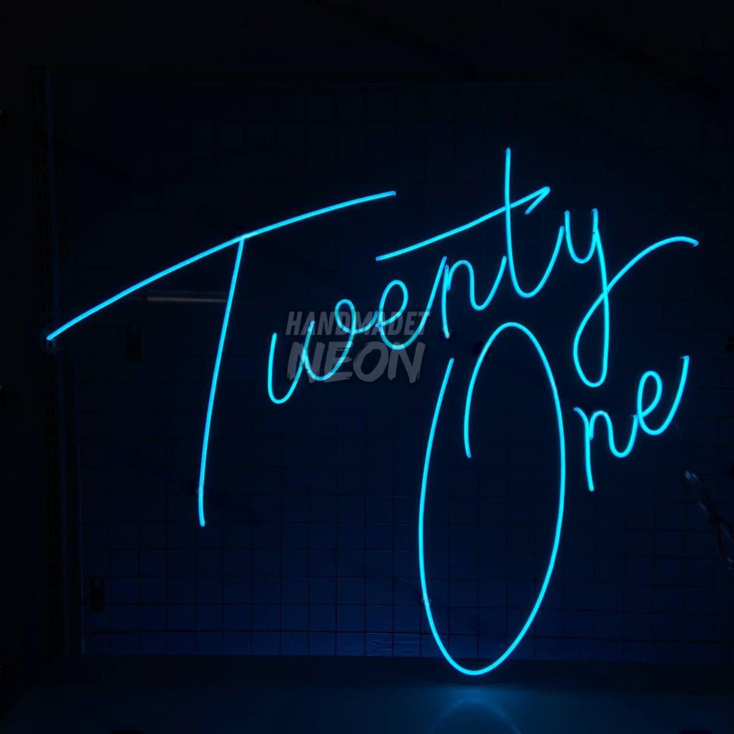 Twenty One Birthday Decorations For Her Gifts Led Decor | Shineneon