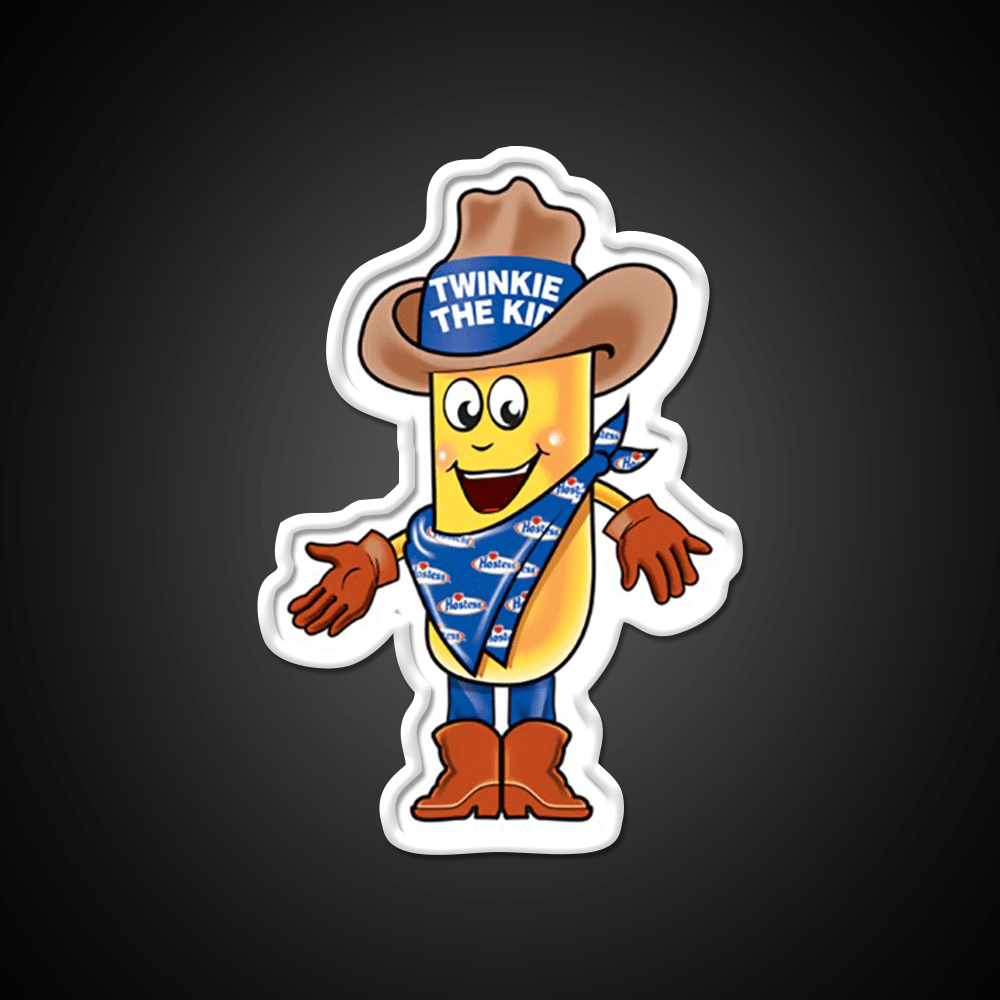 Twinkie The Kid Vintage Brand Character Snack Food Led Neon Sign Rgb Color - Shineneon