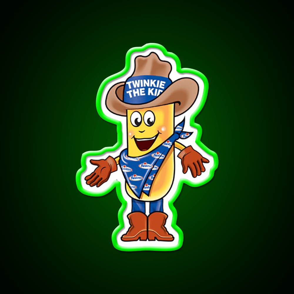 Twinkie The Kid Vintage Brand Character Snack Food Led Neon Sign Rgb Color - Shineneon