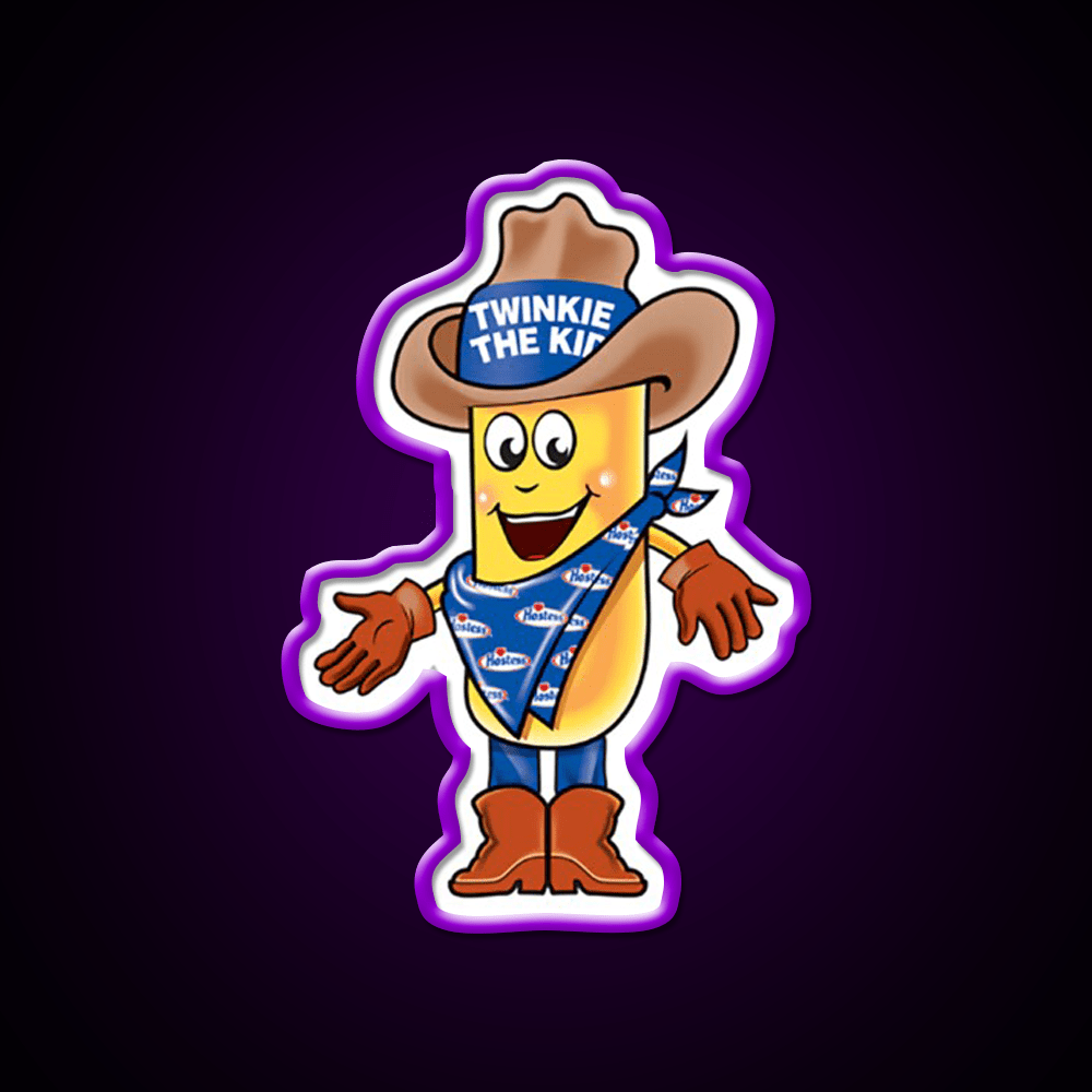 Twinkie The Kid Vintage Brand Character Snack Food Led Neon Sign Rgb Color - Shineneon