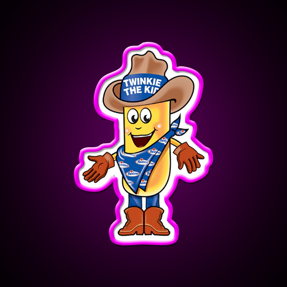 Twinkie The Kid Vintage Brand Character Snack Food Led Neon Sign Rgb Color - Shineneon
