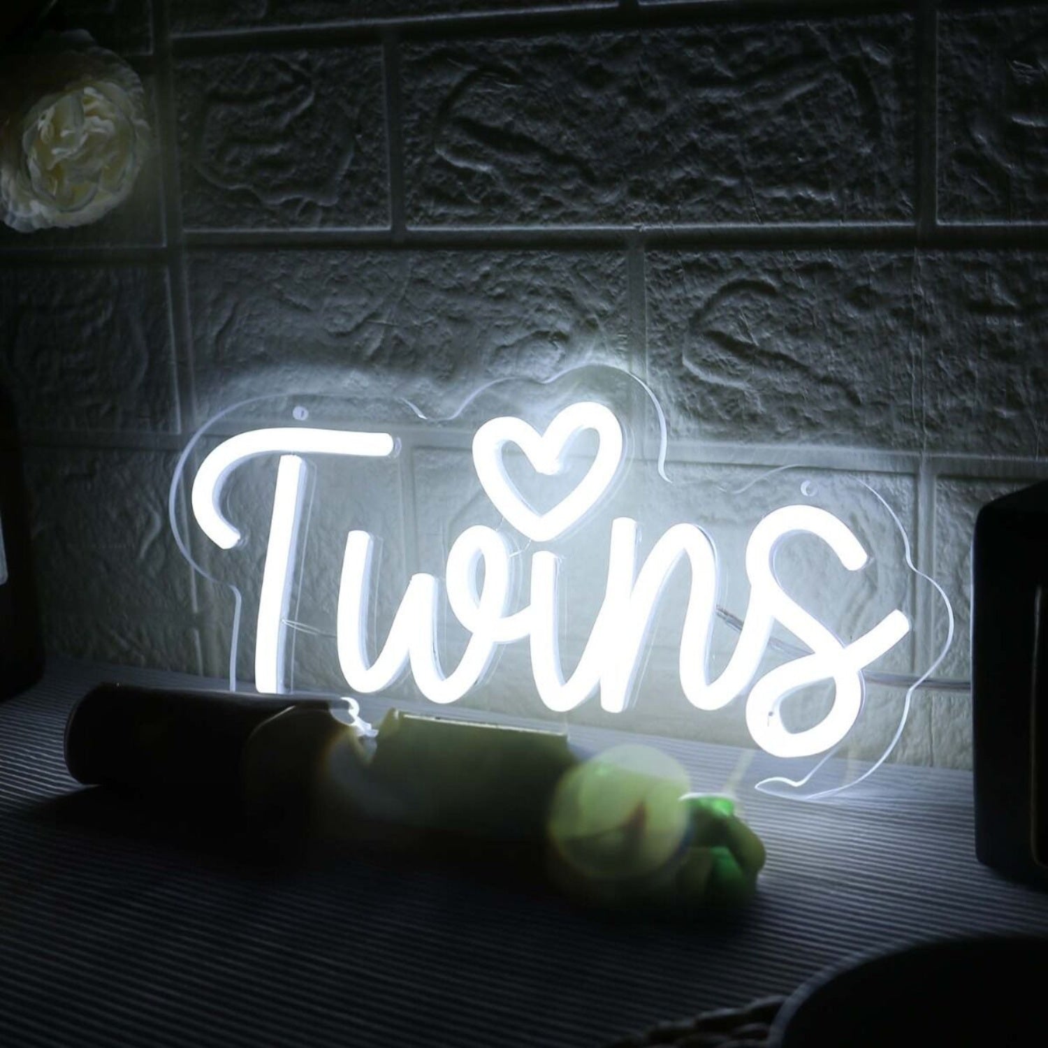 Twins White Led Neon Sign - Shineneon
