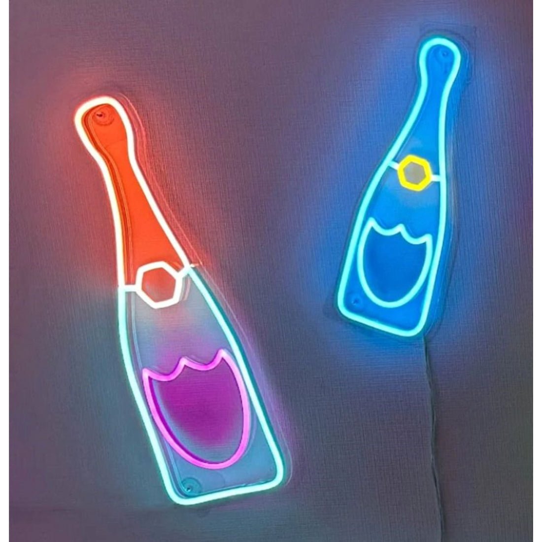 Two Bottles Of Champagne Led Sign Business Neon Sign - Shineneon