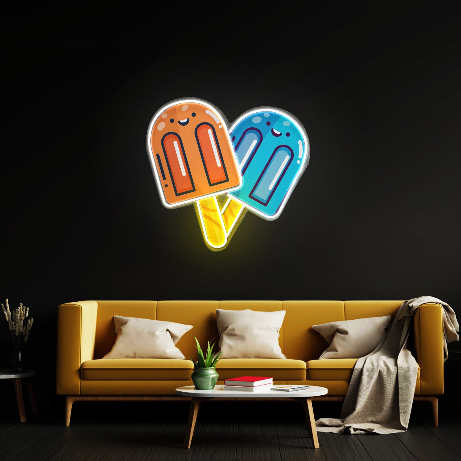 Two Popsicles Custom Led Signs Artwork For Sale